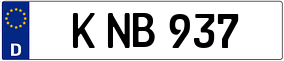 Trailer License Plate